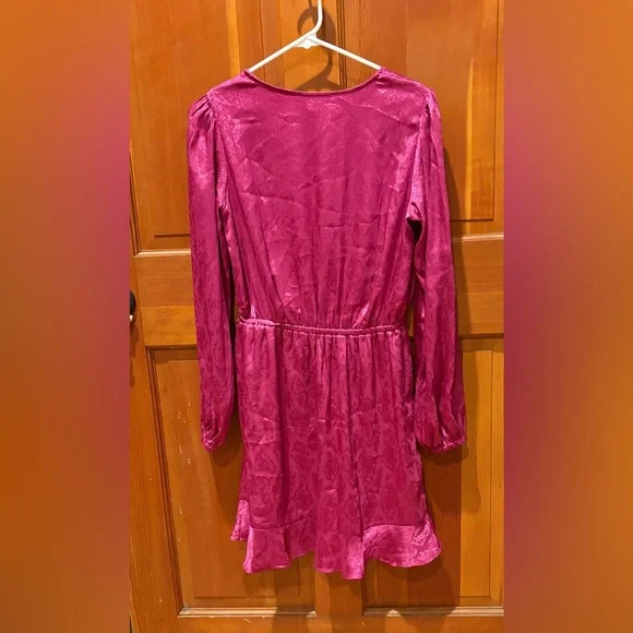 Michael Michael Kors Jacquard Snakeskin-Print Ruffled Mini Dress - NWT - Picture 13 of 17